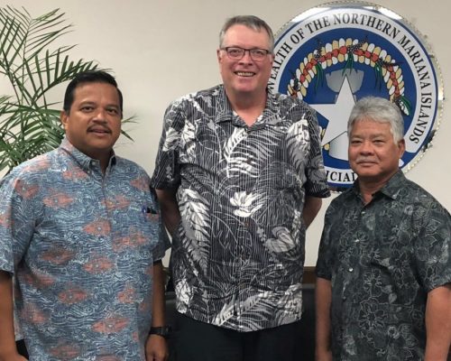 WICHE Behavioral Health VP Dennis Mohatt, with partners from WICHE's U.S. Pacific Islands membership