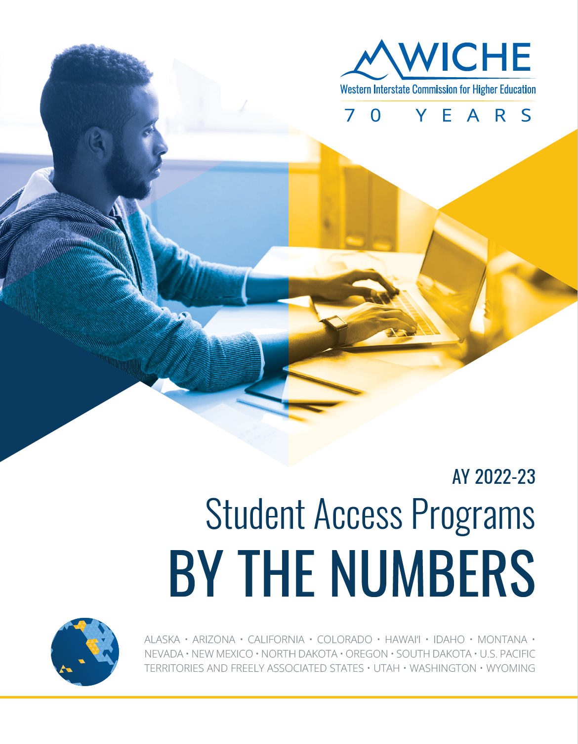 Report cover for Student Access Programs: By the Numbers AY 2022-23 Report